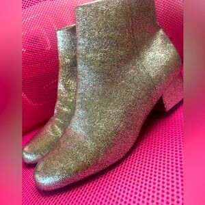 Statement Silver Booties